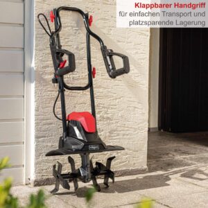 Elektrinis kultivatorius MTE380 Scheppach – 36cm darbinis plotis | 22cm darbinis gylis | 16 peilių | 1050W