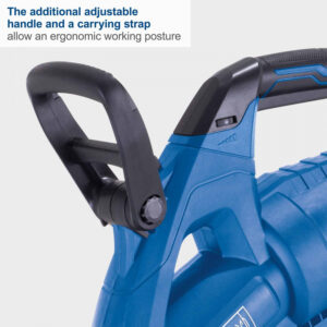 Akumuliatorinis lapų pūstuvas Scheppach BC-BLV720-X , 2x – 20V akumuliatoriai + pakrovėjas