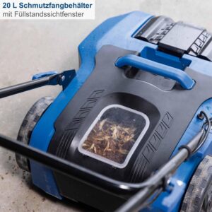 Akmuliatorinė kiemo šluota, Scheppach C-s610-x