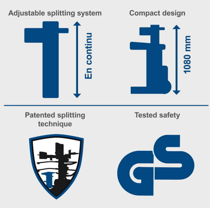 Malkų skaldyklė Scheppach Compact8 8t 350w trifazė - Image 4