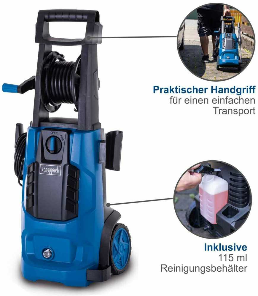 Scheppach aukšto slėgio plovimo įrenginys HCE2800 - Image 2